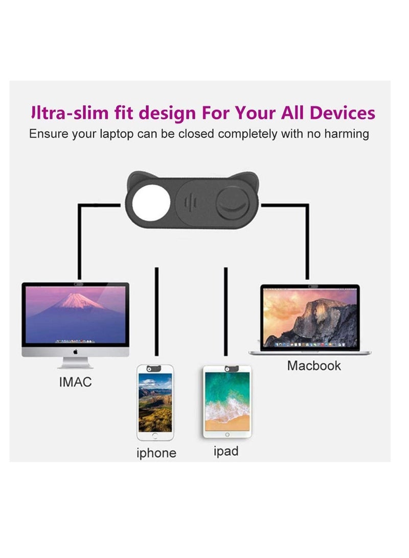 Y&D Webcam Cover Slide Ultra-Thin for Laptop, MacBook Pro, iMac, iMac Mini, iPad Computer Web Camera Protecting Your Privacy Security (5Pcs)  - Image 4
