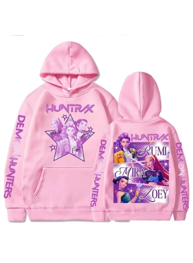 general K-POP: Demon Hunting Girl Group Printed Hoodie suitable for daily outings or styling making fans unable to put it down - Image 1