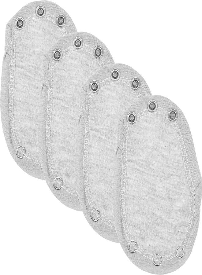 RORPOIR Baby Bodysuit Extenders Snap Design for Toddler Jumpsuits Soft Cotton Double Layer for Extra Warmth and Comfort 4-Pack Baby Onesie Extension Snaps Compatible with Clothes - Image 1