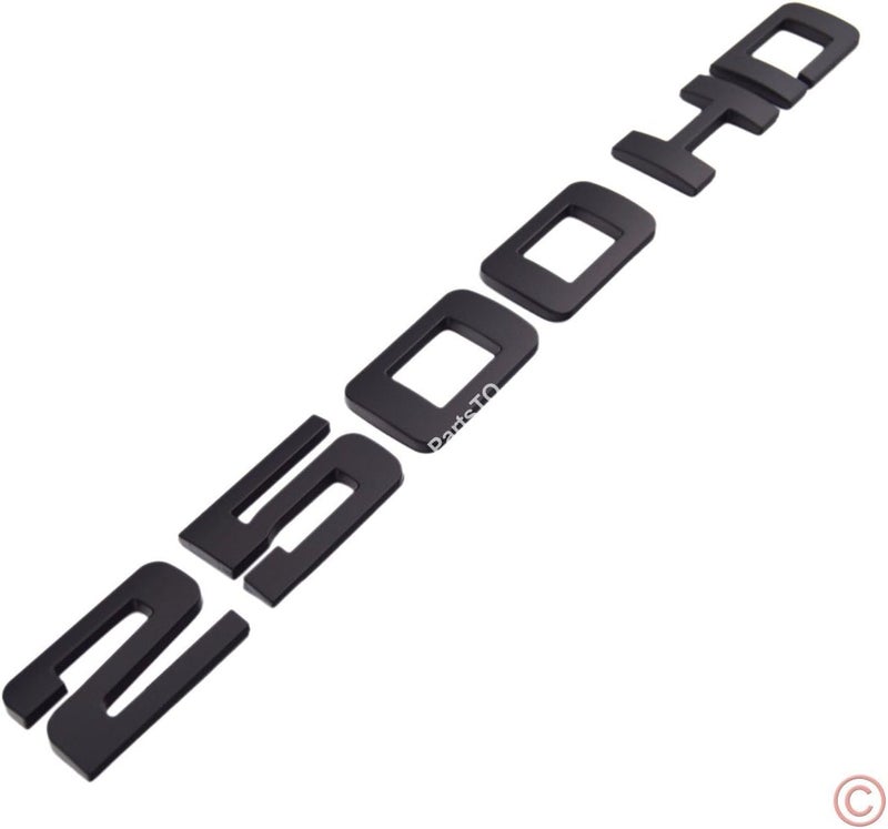 PartsTo 2x 2500HD Nameplate Emblem Badge for Silverado Sierra - Matte Black - Image 2