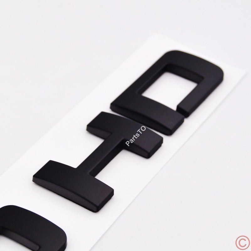 PartsTo 2x 2500HD Nameplate Emblem Badge for Silverado Sierra - Matte Black - Image 4