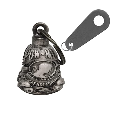 GARGOYLE BELLS Motorcycle Bell With Hanger for Biker - Good Luck Biker Accessories, Key Chain With Delicate Luck Bell - Image 1