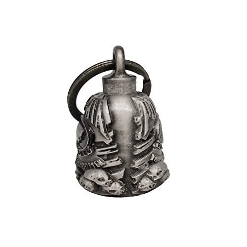 GARGOYLE BELLS Motorcycle Bell With Hanger for Biker - Good Luck Biker Accessories, Key Chain With Delicate Luck Bell - Image 2