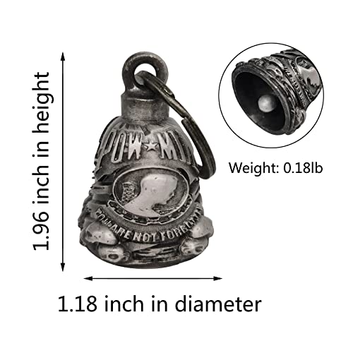 GARGOYLE BELLS Motorcycle Bell With Hanger for Biker - Good Luck Biker Accessories, Key Chain With Delicate Luck Bell - Image 5
