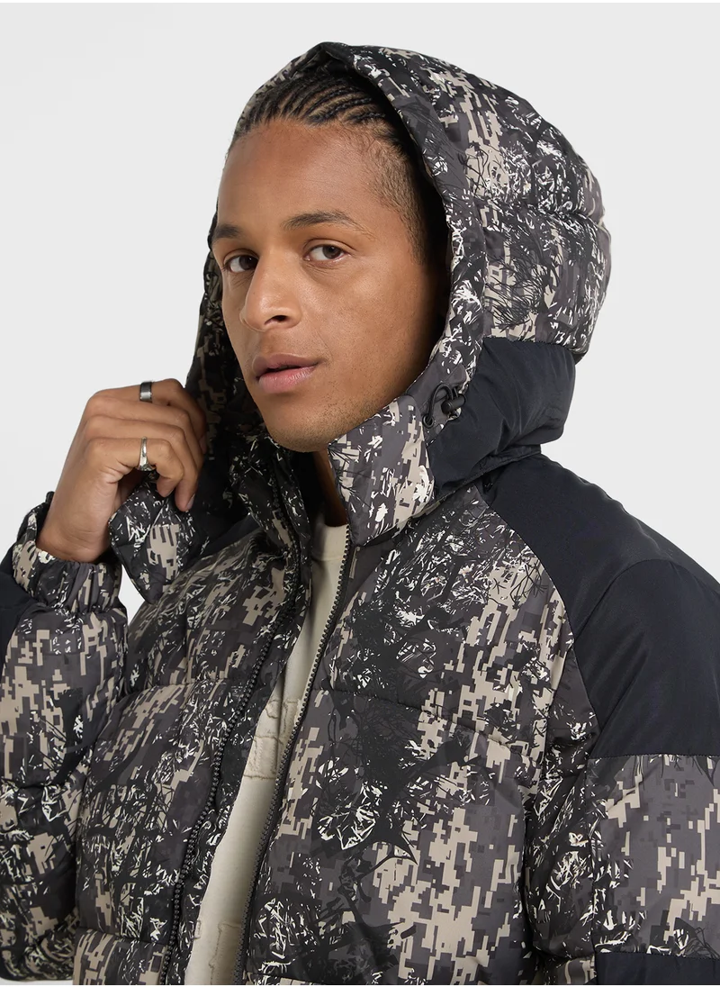 JACK & JONES Printed Puffer Jacket