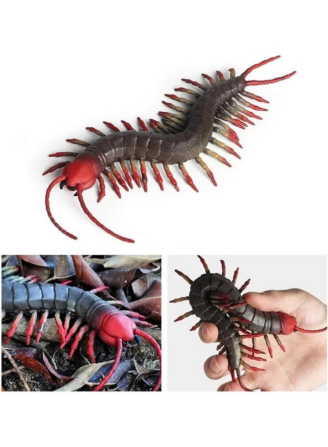 SUPER TOY Realistic Centipede Animal Figure Toy Arthropod Figurine Set for Boys and Girls, Educational Cold Blooded Animal Set, Props Prank Toy Lifelike Animal Replica - Image 4