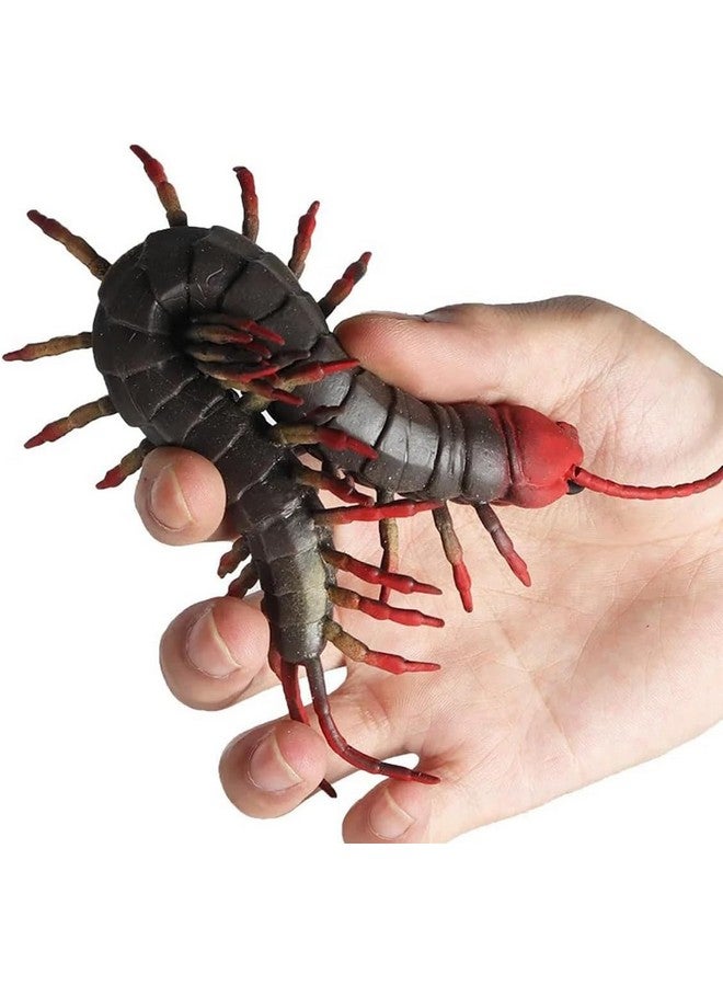 SUPER TOY Realistic Centipede Animal Figure Toy Arthropod Figurine Set for Boys and Girls, Educational Cold Blooded Animal Set, Props Prank Toy Lifelike Animal Replica - Image 3