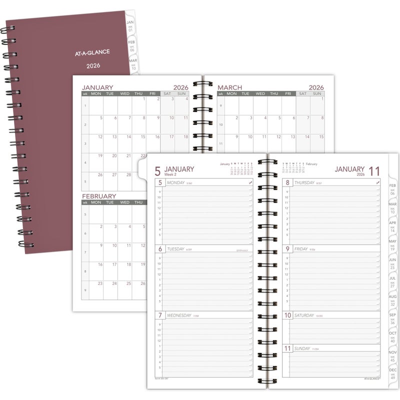 AT-A-GLANCE 2026 Planner Refill, Weekly, 3-1/4" x 6-1/2", Portable Size 2 (064-287-26) - Image 5
