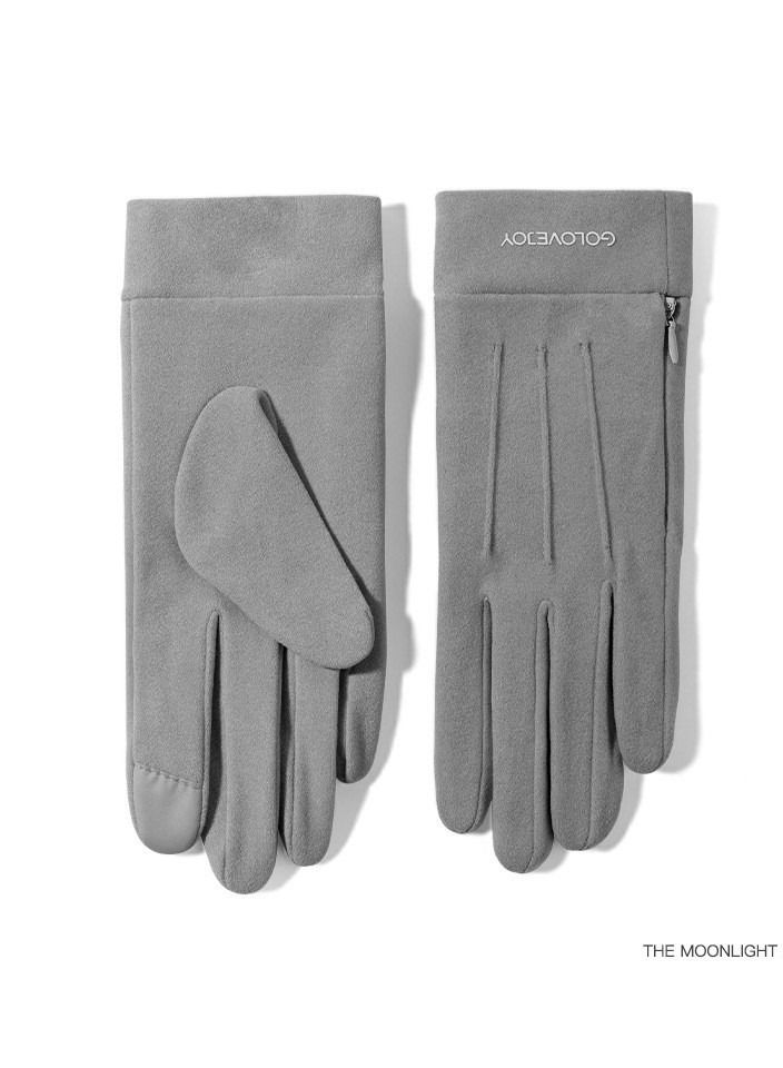 Golovejoy Winter Cold Proof Velvet Thickened Gloves Fingertip Warm Female Gloves