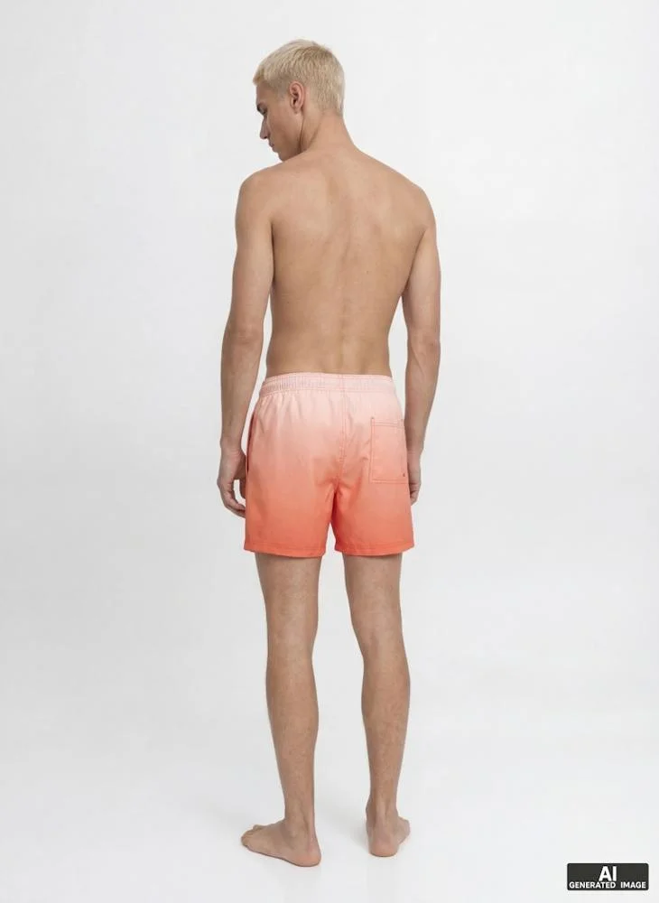 JACK & JONES  Dip Dye Drawstring Swim Shorts for Men | Best Price UAE