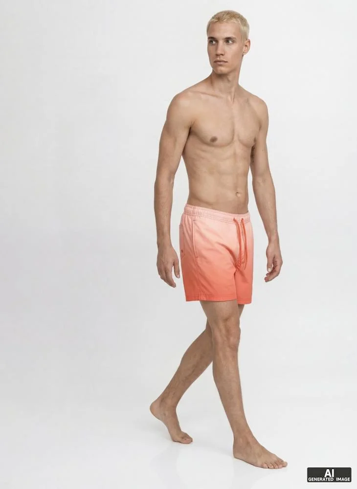 JACK & JONES  Dip Dye Drawstring Swim Shorts for Men | Best Price UAE