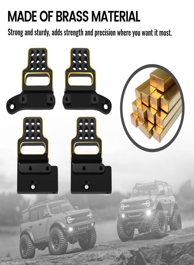 OGUNKE OGRC Brass Multi-Hole Shock Mount Adjustable Shock Tower Front & Rear Shock Bracket for TRX4M 1/18 RC Crawler Car - 46g - Image 4