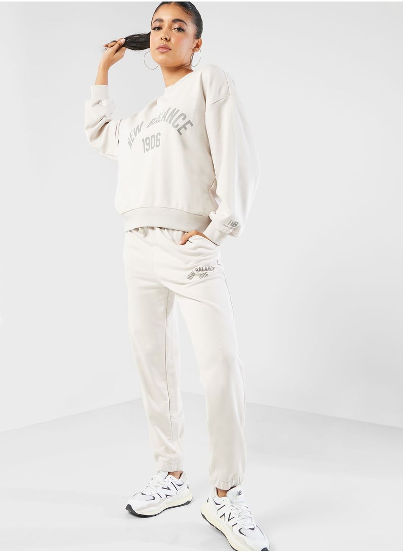 New Balance - Essentials Varsity Terry Sweatshirt - Image 1