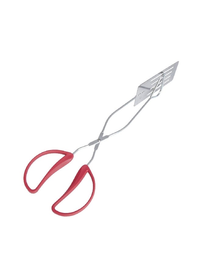 Grill Mark Dishwasher Safe Stainless Steel Spatula Tongs Silver and Red 36 cm 8997871 - Image 2