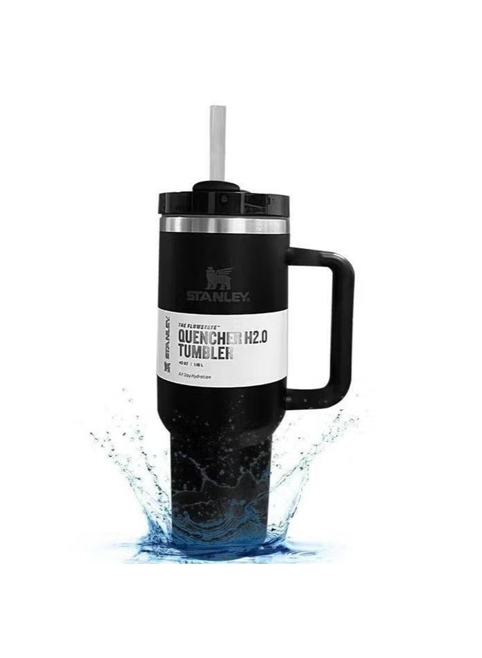 Stanley Stainless Steel Thermal Mug with Lid and Straw – 1180 ml Capacity – Keeps Hot and Cold Beverages  - Image 3