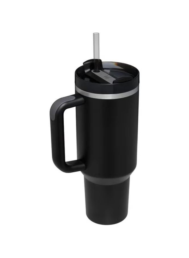Stanley Stainless Steel Thermal Mug with Lid and Straw – 1180 ml Capacity – Keeps Hot and Cold Beverages  - Image 2