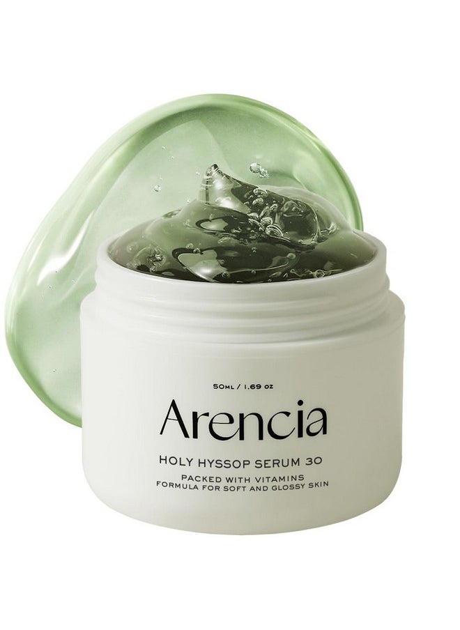 arencia Glow Hyssop Overnight Face Mask Serum - hydrating & Anti-Aging Serum for younger looking Korean Glass Skin, 30% Vitamin A, C, E, 10% Niacinamide, Peptide  - Image 1
