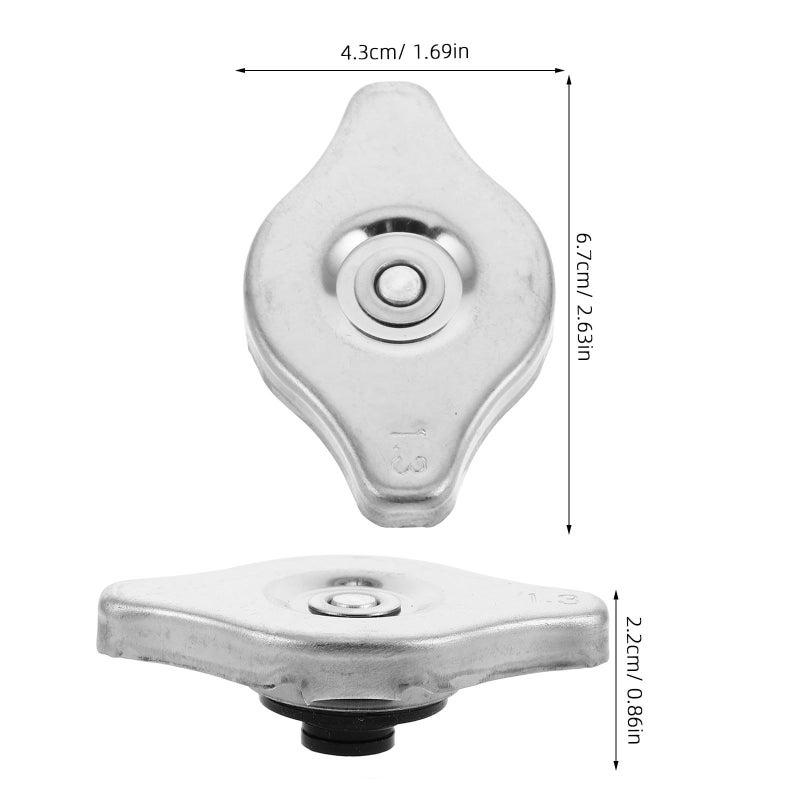 Universal High Pressure Stainless Steel Radiator Cap For Automotive Engine Replacement - Image 3