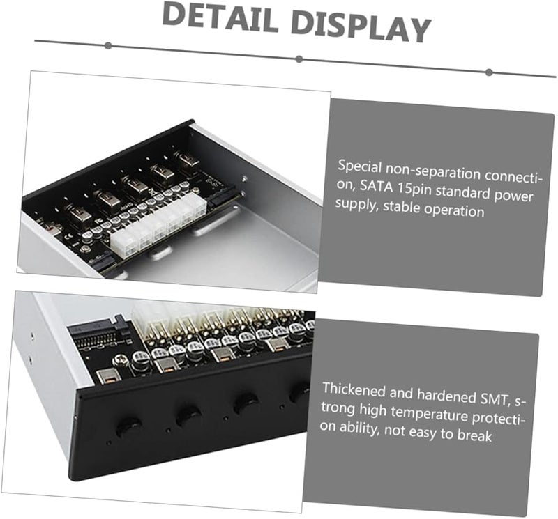 جوجوفوني وحدة تحكم طاقة القرص الصلب لسطح المكتب وحدة حجرة الأقراص الضوئية لأنظمة المصفوفات سهلة التركيب - Image 3