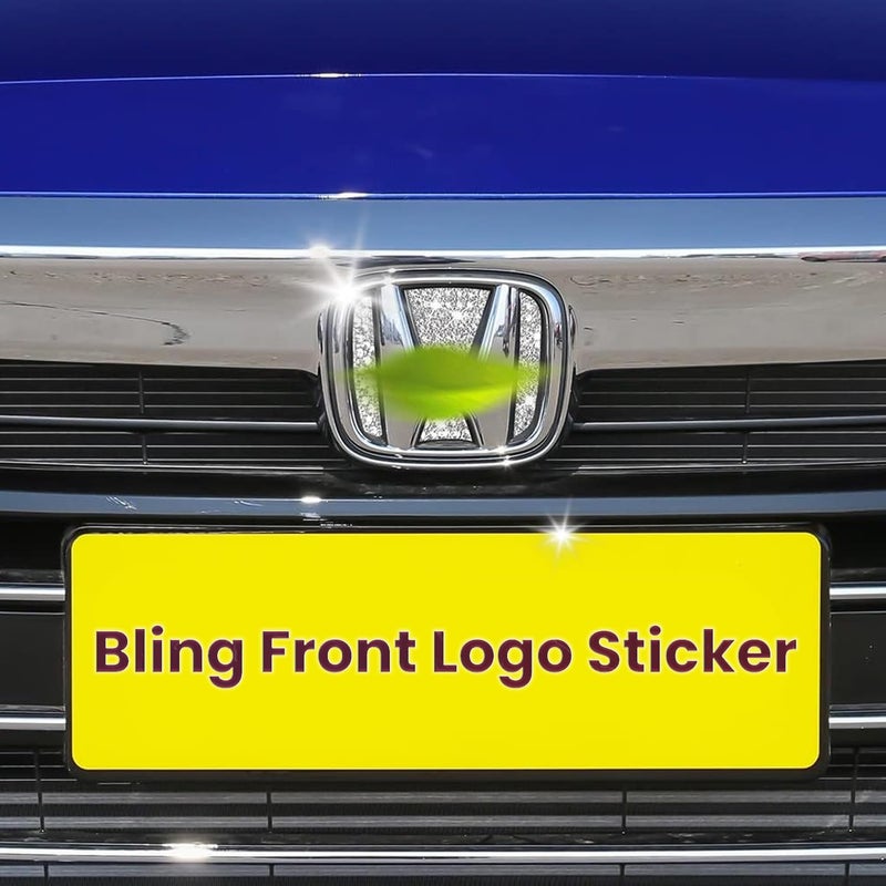 CUCHIYUN Bling Crystal Car Front Emblem Cover Sticker Compatible with Honda 10th Gen Civic Sedan 2022 2021 2020 2019 2018 (car Front Logo) - Image 4