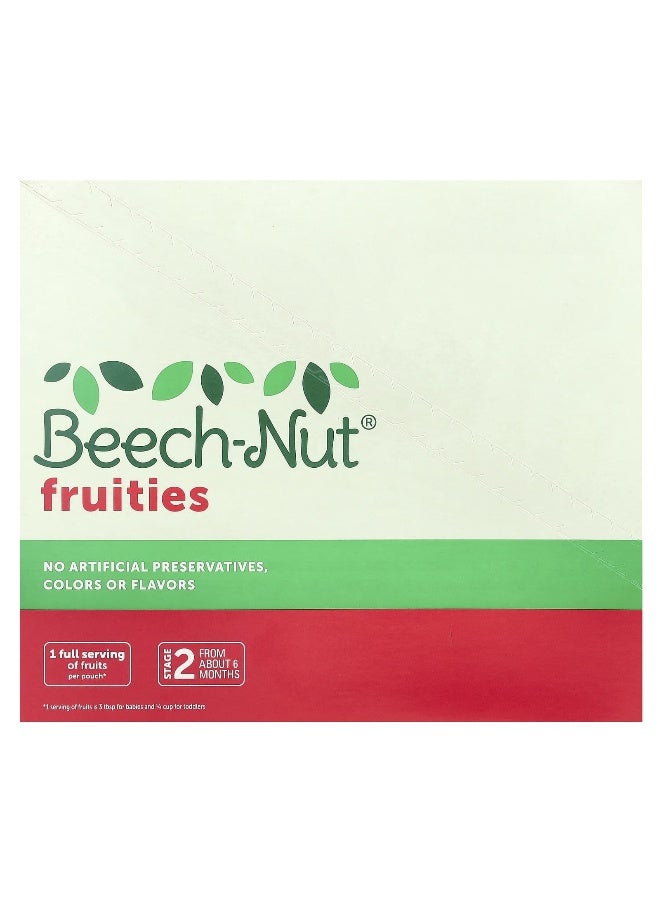 Beech-Nut, Fruities, 6+ Months, Apple, Peach & Strawberries, 12 Pouches, 3.5 oz (99 g) Each - Image 3