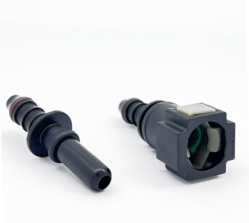 KRD Performance 3/8 SAE to 3/8 Barb Straight Quick Release Connector for Nylon Fuel Line Hose - Image 4