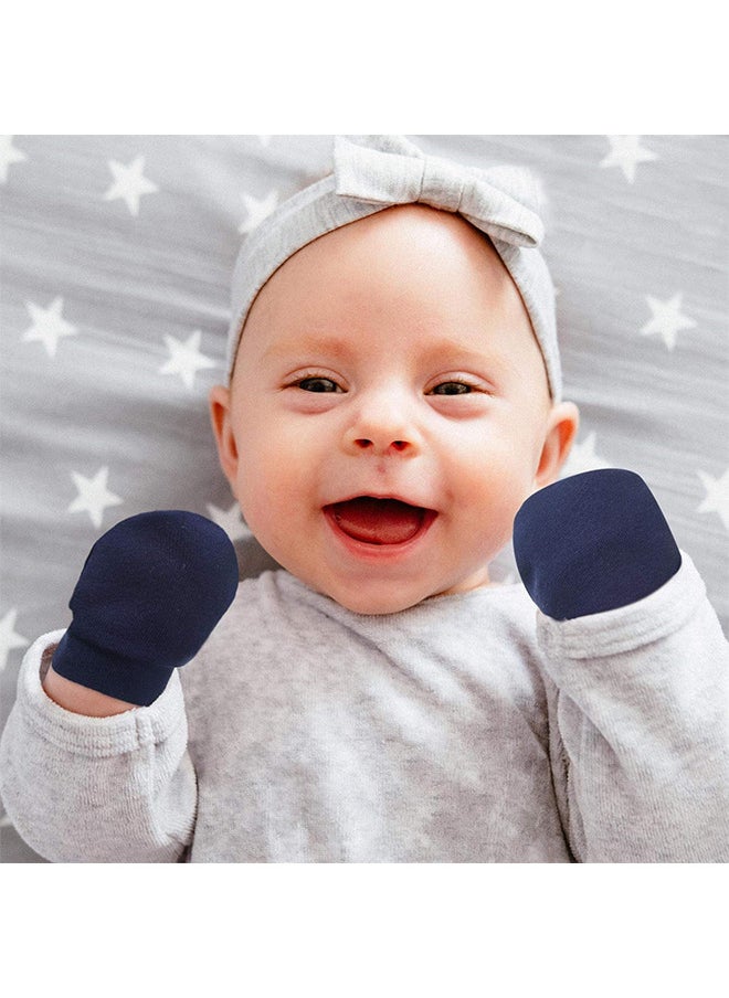 6 Pairs Baby Scratch Mittens Unisex Cotton Gloves Suitable For 0-6 Months