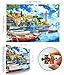 MINIWAN 1000 Piece Jigsaw Puzzle for Adults Seaside Harbor Colorful Houses Lighthouse Sailboats Scene Beautiful Mediterranean Sea Landscape Challenging Coastal Village Puzzle for Adults Families276 x197 - Image 4