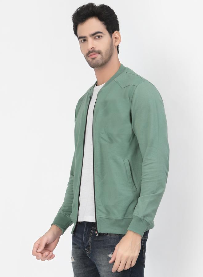 PAUSE Men Green Regular Fit Zip-Up Jacket - Image 2