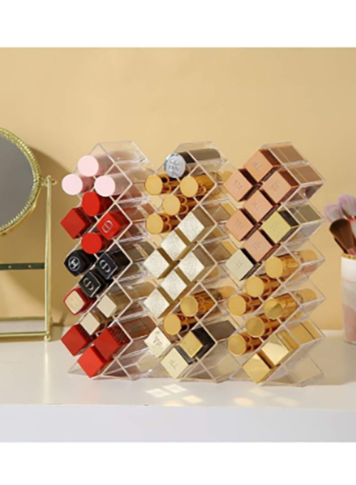 Bukela Arabest Makeup Organizer Lipstick Holder - 16 Slots Acrylic Lipstick Organizer and Storage Display Case Box for Lipstick,Lip Gloss,Lipstick and Dressing Table Display - Image 5
