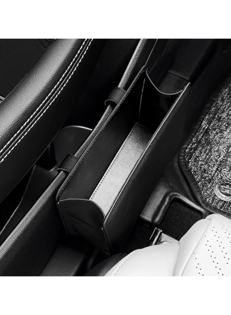 Chabeia Car Trash Can, with 30 Pcs Trash Bags,Leather Vehicle Trash Bin Car Dustbin Garbage Organizer Holder , Foldable Hanging Mini Cars Storage Bag Container for Auto, SUV (Black) - Image 5
