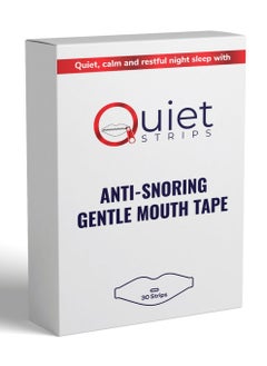 Quietstrips Quietstrips - 30pcs Sleep Strips | Anti-Snoring Mouth Tape | Promotes Nose Breathing | Improves Sleep & Oral Health | Stops Mouth Breathing | Instant Snoring Relief | Disposable & Easy to Use  - Image 1