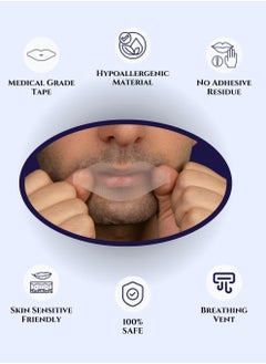Quietstrips Quietstrips - 30pcs Sleep Strips | Anti-Snoring Mouth Tape | Promotes Nose Breathing | Improves Sleep & Oral Health | Stops Mouth Breathing | Instant Snoring Relief | Disposable & Easy to Use  - Image 4