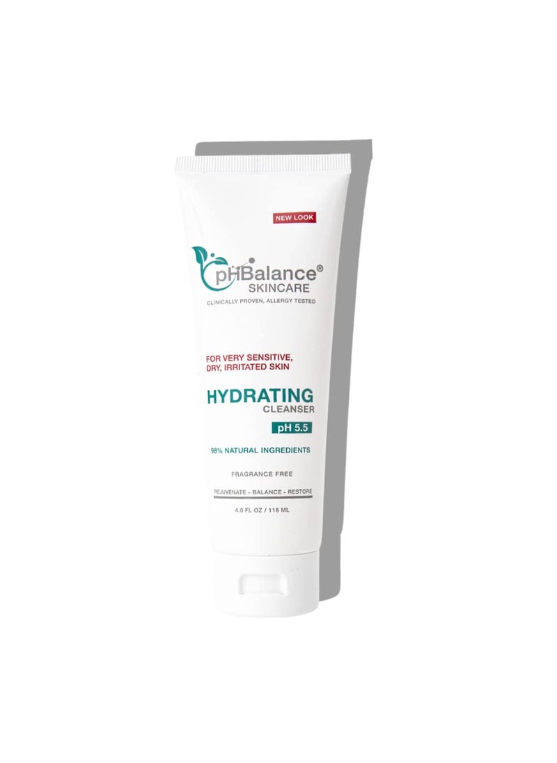 pH Balance Skincare - Hydrating Face Wash  PH BALANCE SKINCARE Gel Cleanser  Daily Facial  Body Moisturizing Cleanser  For Dry AcneProne Sensitive Skin  All Natural No Fragrance Cruelty Oil Paraben Free 4oz - Image 1