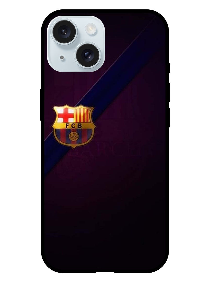 Theodor Protective Case Anti Scratch Shock Proof Bumper Cover For iPhone 15 Plus Minimal Barca Logo - Image 1