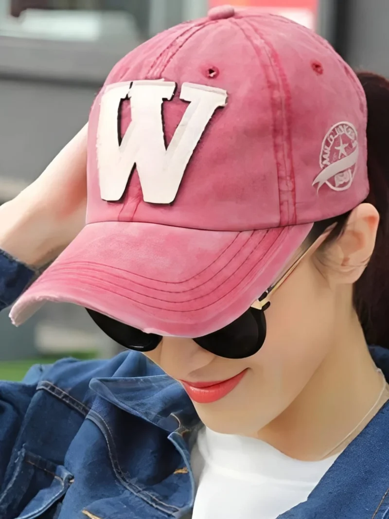 تيزجيلسين Women's Vintage W Adjustable Baseball Cap Hat Baseball Hat