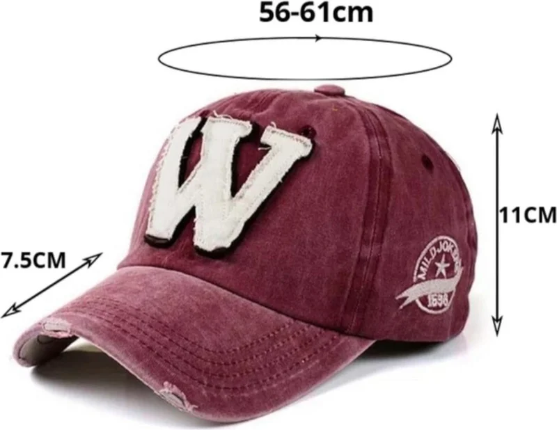 تيزجيلسين Women's Vintage W Adjustable Baseball Cap Hat Baseball Hat