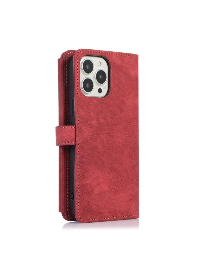 S-TOP Case For iPhone 12 Pro Dream 9-Card Wallet Zipper Bag Leather Phone Case - Image 3