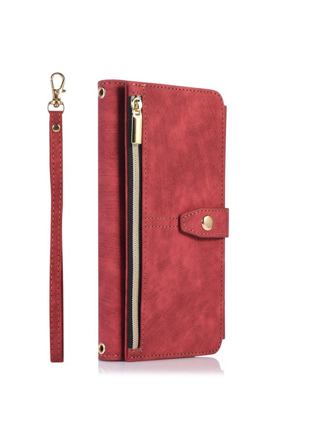 S-TOP Case For iPhone 12 Pro Dream 9-Card Wallet Zipper Bag Leather Phone Case - Image 2