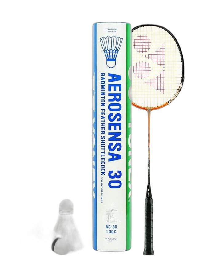يونيكس باك Muscle Power 2 Orange Strung Badminton Racquet + إيروسينسا 30 عبوة - Image 1