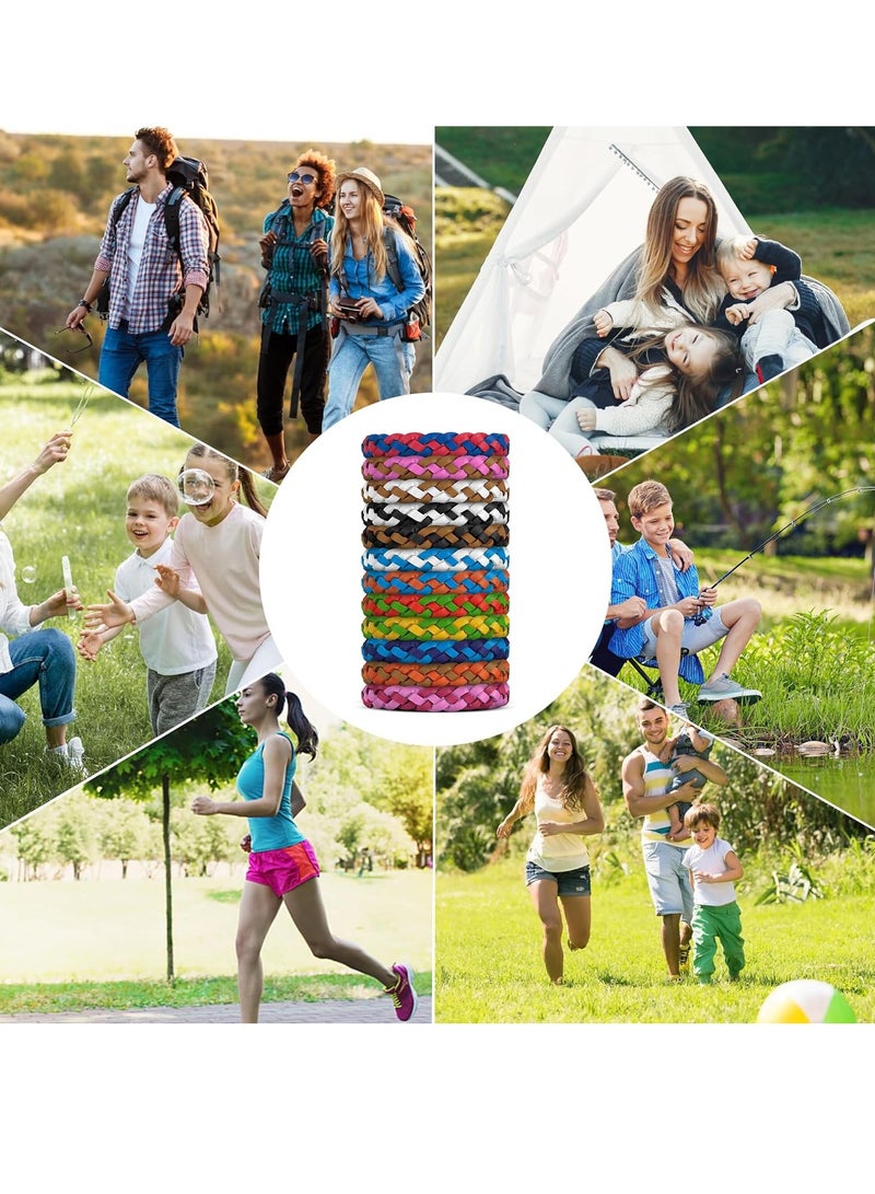 MIXDE 12 Pack Mosquito Repellent Bracelets, DEET-Free, Individually Wrapped PU Leather Insect & Bug Repellent Wrist Bands for Kids & Adults  - Image 5