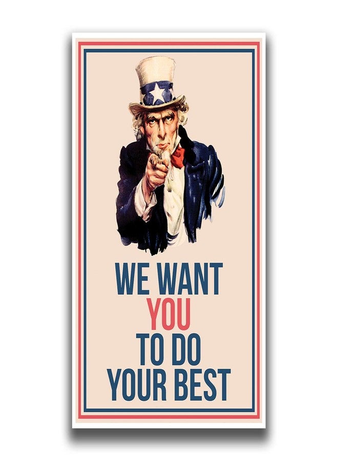 JSC JSC376 Uncle Sam We Want You Classroom Poster | 18-Inches by 12-Inches | Premium 100lb Gloss Poster Paper - Image 1