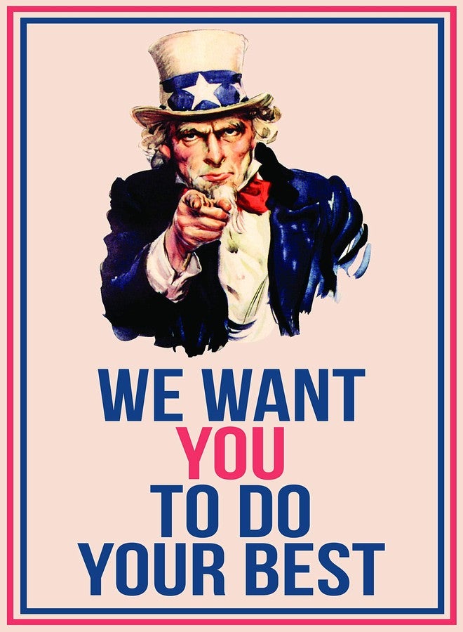 JSC JSC376 Uncle Sam We Want You Classroom Poster | 18-Inches by 12-Inches | Premium 100lb Gloss Poster Paper - Image 4