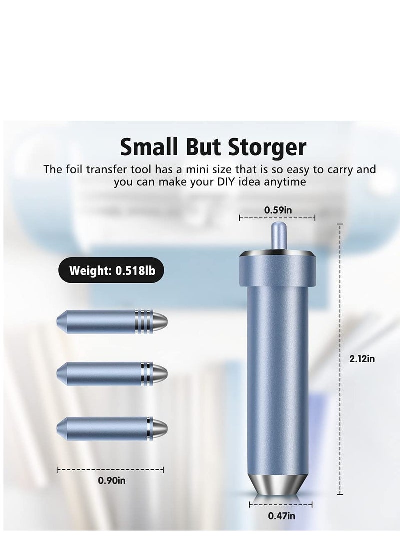 3 in 1 Foil Transfer Kit, Foil Transfer Tool Replacement, Suitable for Maker /3, Explore, Explore One  Explore Air 2/3, Including Fine, Medium, Bold Blades (Blue) - Image 5