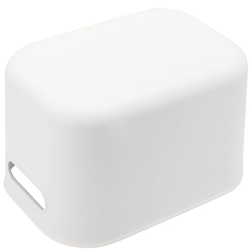 JOIKIT 6 Pack White Storage Bins with Handles, 10 x 7 x 6.3 Inch White Bathroom Kitchen Organizer Bin, Plastic Vanity Storage Bins Container Under Bed Sink for Hand Soap, Towels, Bath Balls - Image 4