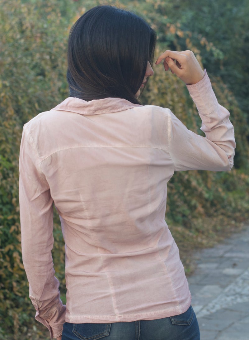 P FOR PRETTY Ombre Shirt Pink - Image 4