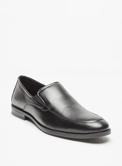 DUCHINI Mens Solid Slip-On Loafers