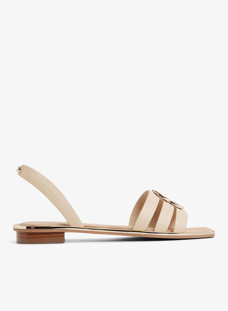 ALDO Francos Light Beige Slingback Flat Sandals - Image 1