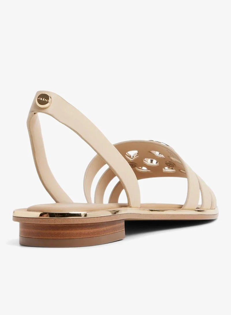 ALDO Francos Light Beige Slingback Flat Sandals