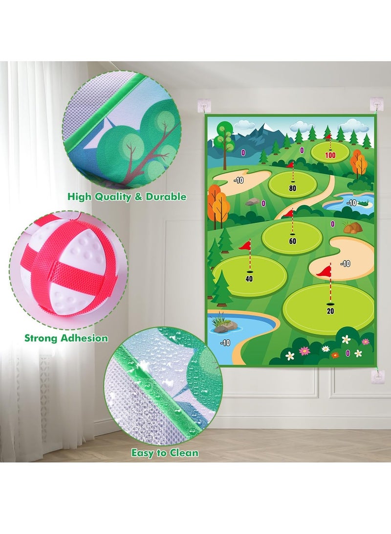 Ultimate Portable Golf Training Set, Perfect for Indoor and Outdoor Practice with Chipping Mat, Hitting Mats, 20 Golf Balls and Essential Equipment for Home and Backyard Use  - Image 2